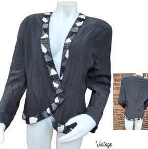 Argenti Vintage 80s sequin jacket 16